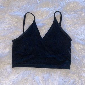 Brandy Melville Black Crop Top